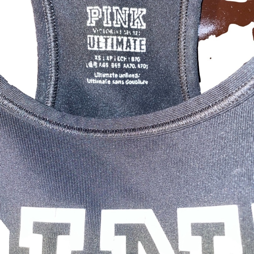Victoria’s Secret ULTIMATE PINK Underlined (XS) Sportsbra/Sleepwear Racerback - Picture 6 of 13